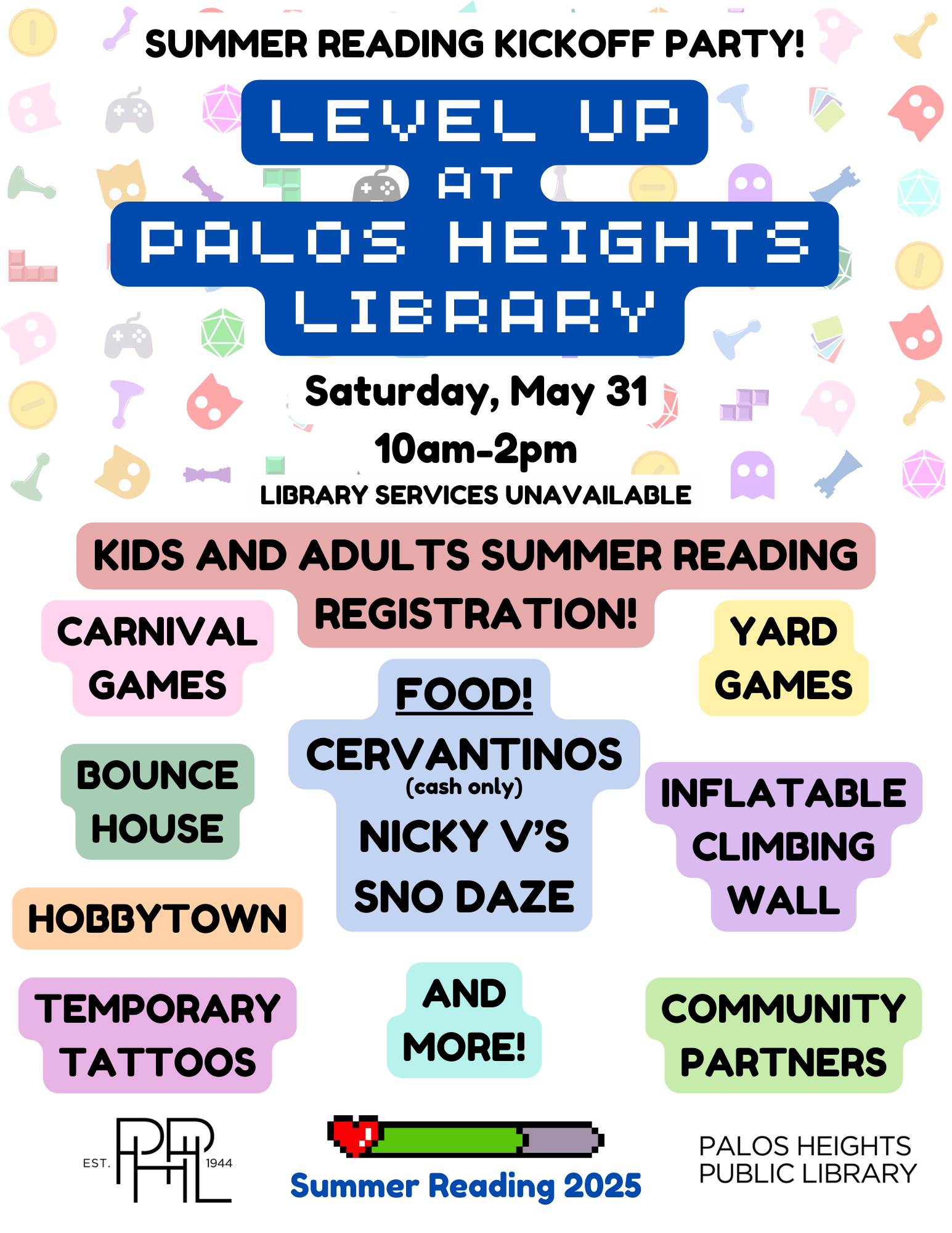 Summer Reading Kickoff Party Flyer