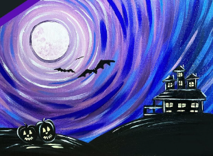 Spooky Night Paint Along