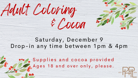 Adult Coloring & Cocoa