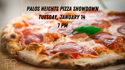 Jan. 14 at 7 pm Palos heights pizza showdown