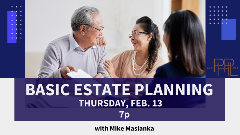 feb. 13 7pm basic estate planning