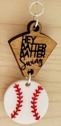 Baseball keychain