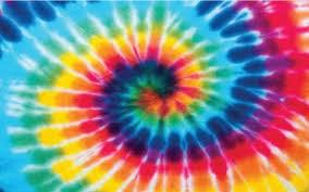 Rainbow tye dye swirl