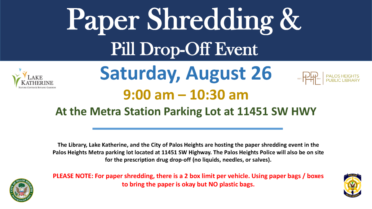 Paper Shredding & Pill Drop-Off Event