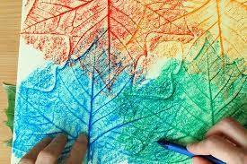 Leaf Rubbing Art