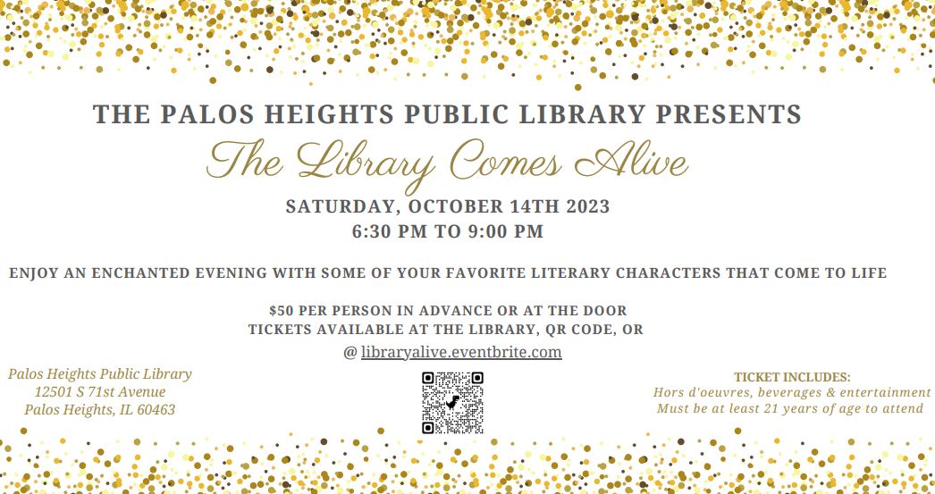 Fundraiser: The Library Comes Alive