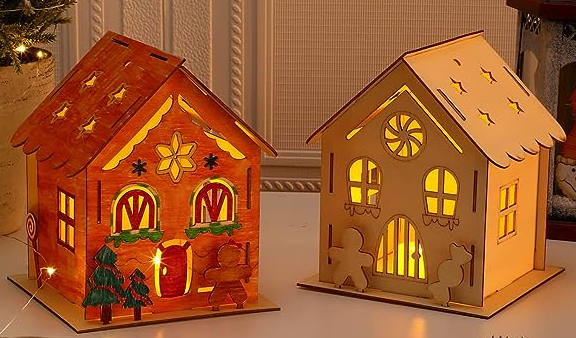 Wooden Gingerbread House