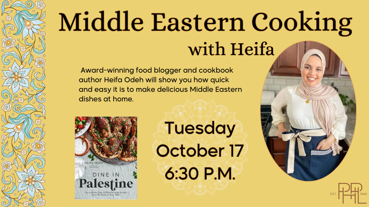 Cooking with Heifa: Middle Eastern Cooking Demonstration