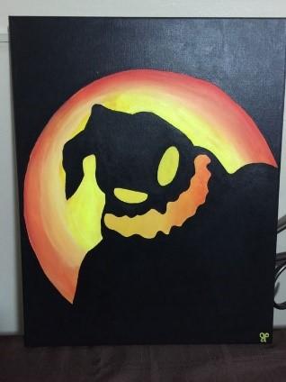 Painting Oogie Boogie