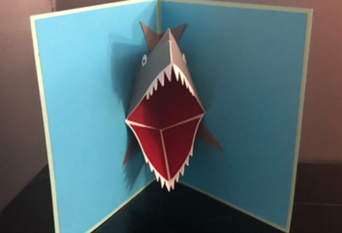 3D Shark Cards